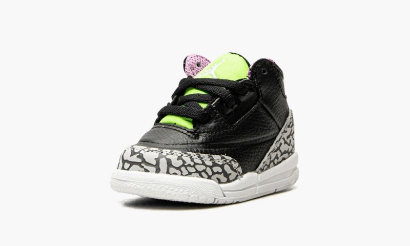 Nike Air Jordan 3 Retro SE Schoenen Kinderen Zwart Wit Groen Nederland | 390865-SWA