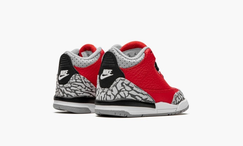 Nike Air Jordan 3 Retro SE TD 'Unite/Red Cement' Schoenen Kinderen Rood Grijs Nederland | 679425-JTR