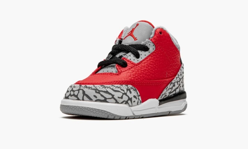 Nike Air Jordan 3 Retro SE TD 'Unite/Red Cement' Schoenen Kinderen Rood Grijs Nederland | 679425-JTR