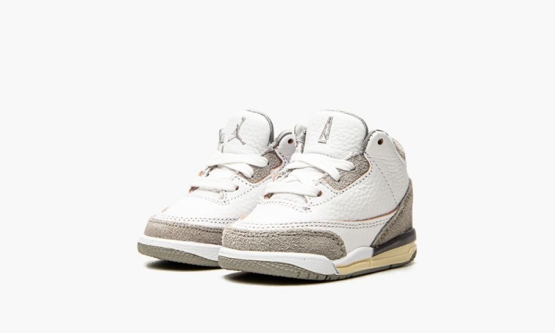 Nike Air Jordan 3 Retro SP TD 'A Ma Maniere - Raised By Women' Schoenen Kinderen Wit Grijs Nederland | 729561-RHK