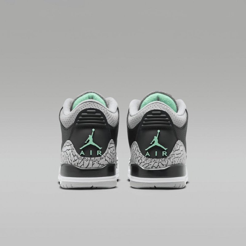 Nike Air Jordan 3 Retro Schoenen Kinderen Zwart Grijs Nederland | 890517-GVY
