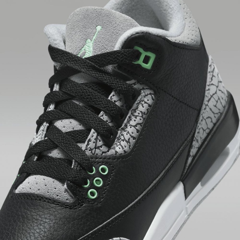 Nike Air Jordan 3 Retro Schoenen Kinderen Zwart Grijs Nederland | 890517-GVY
