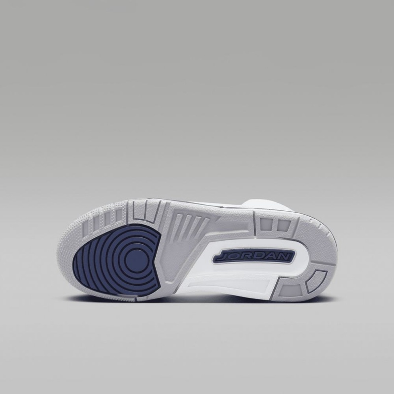 Nike Air Jordan 3 Retro Schoenen Kinderen Wit Blauw Nederland | 362807-GPY
