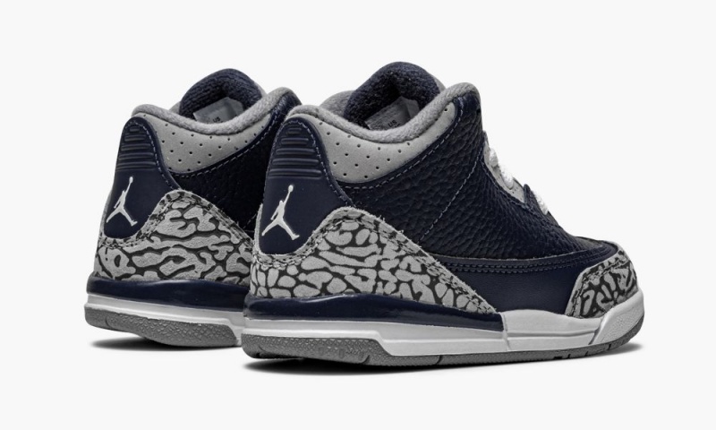 Nike Air Jordan 3 Retro TD 'Georgetown' Schoenen Kinderen Blauw Grijs Donkerblauw Nederland | 109264-HYU