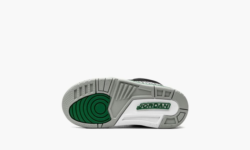 Nike Air Jordan 3 Retro TD 'Pine Green' Schoenen Kinderen Zwart Zilver Wit Diepgroen Nederland | 284915-KIO