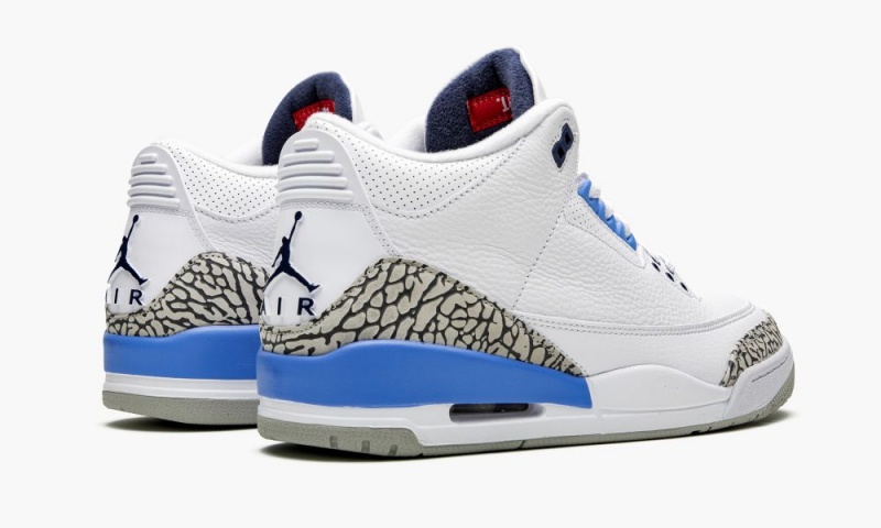 Nike Air Jordan 3 Retro 'UNC' Schoenen Heren Wit Blauw Grijs Nederland | 067842-YMW