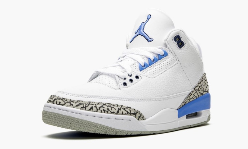 Nike Air Jordan 3 Retro 'UNC' Schoenen Heren Wit Blauw Grijs Nederland | 067842-YMW