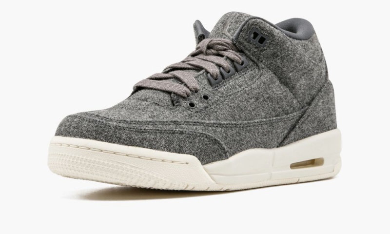 Nike Air Jordan 3 Retro Wol BG 'Wol' Schoenen Kinderen Donkergrijs Nederland | 473126-MYR