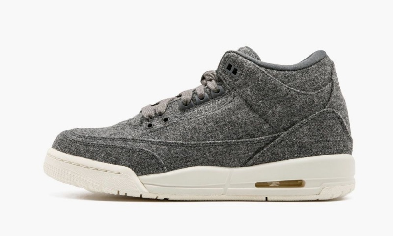 Nike Air Jordan 3 Retro Wol BG \'Wol\' Schoenen Kinderen Donkergrijs Nederland | 473126-MYR