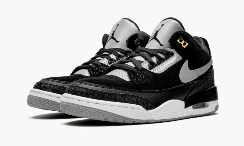 Nike Air Jordan 3 'Tinker Hatfield' Schoenen Heren Zwart Grijs Metal Goud Nederland | 856094-FOT