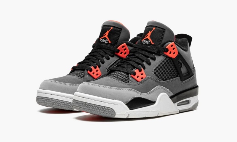 Nike Air Jordan 4 GS 'Infared' Schoenen Kinderen Donkergrijs Zwart Nederland | 310574-IML