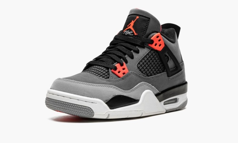 Nike Air Jordan 4 GS 'Infared' Schoenen Kinderen Donkergrijs Zwart Nederland | 310574-IML