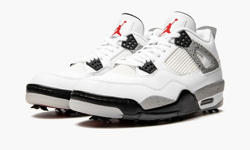 Nike Air Jordan 4 G 'Jordan 4 Golf - White Cement' Schoenen Heren Wit Rood Grijs Zwart Nederland | 910637-HZP