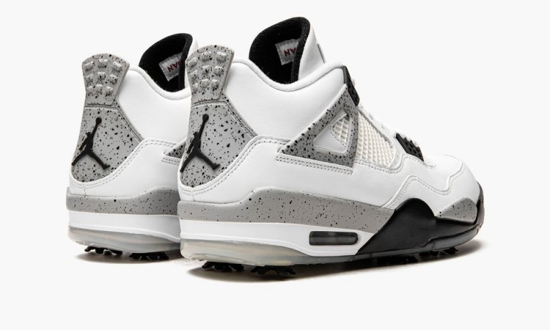 Nike Air Jordan 4 G 'Jordan 4 Golf - White Cement' Schoenen Heren Wit Rood Grijs Zwart Nederland | 910637-HZP