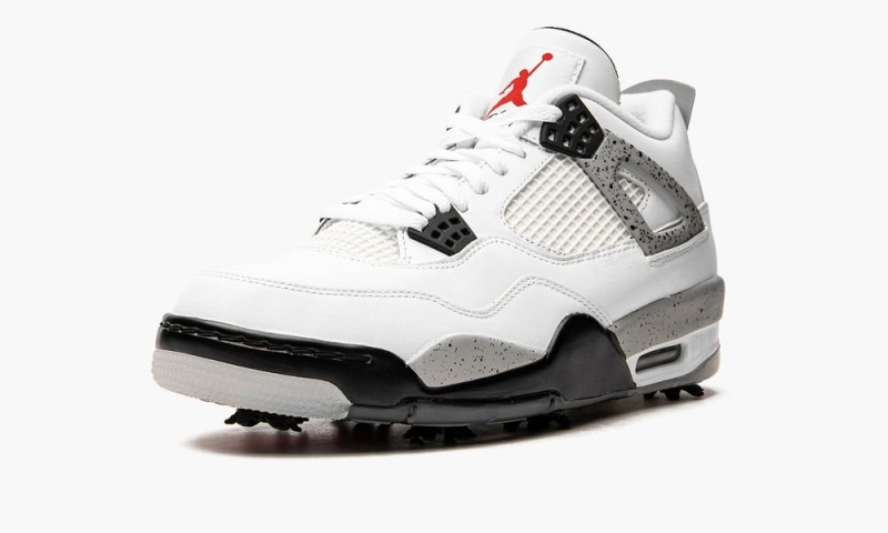 Nike Air Jordan 4 G 'Jordan 4 Golf - White Cement' Schoenen Heren Wit Rood Grijs Zwart Nederland | 910637-HZP