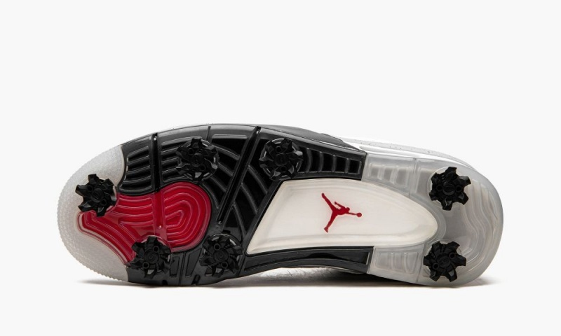 Nike Air Jordan 4 G 'Jordan 4 Golf - White Cement' Schoenen Heren Wit Rood Grijs Zwart Nederland | 910637-HZP