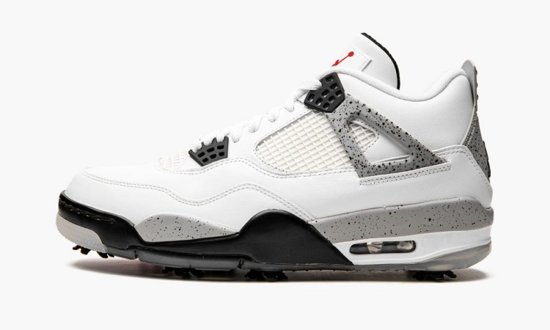 Nike Air Jordan 4 G \'Jordan 4 Golf - White Cement\' Schoenen Heren Wit Rood Grijs Zwart Nederland | 910637-HZP