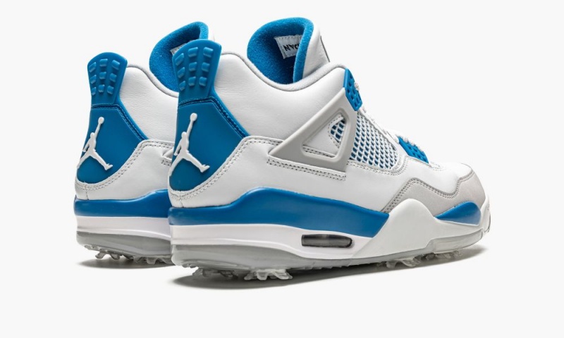 Nike Air Jordan 4 Golf 'Military Blue' Schoenen Heren Wit Blauw Nederland | 842590-YPA