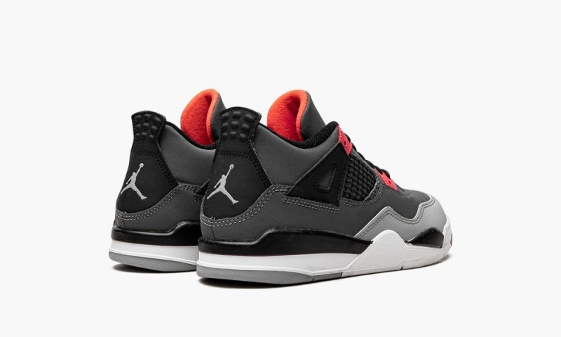 Nike Air Jordan 4 PS 'Infared' Schoenen Kinderen Donkergrijs Zwart Nederland | 312678-VBA