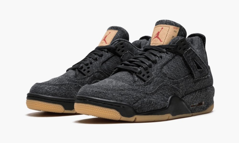 Nike Air Jordan 4 RTR Levis NRG BG 'Levi's' Schoenen Kinderen Zwart Bruin Nederland | 049176-WBR