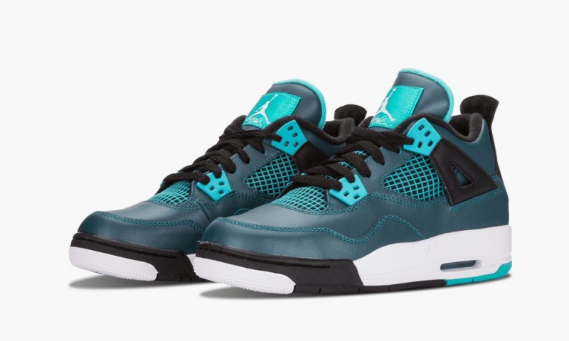Nike Air Jordan 4 Retro 30th BG 'Teal' Schoenen Kinderen Turquoise Wit Zwart Nederland | 875320-KPW