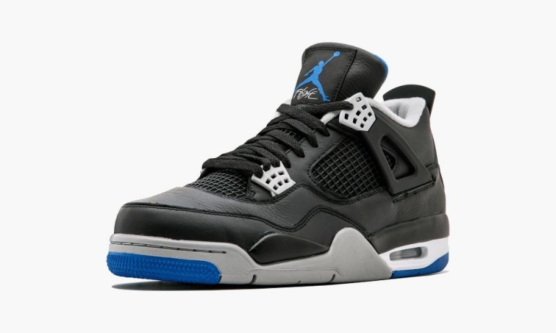 Nike Air Jordan 4 Retro 'Alternate Motorsports' Schoenen Heren Zwart Koningsblauw Zilver Nederland | 083674-AZB