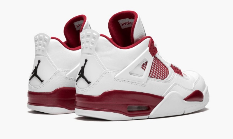 Nike Air Jordan 4 Retro 'Alternate' Schoenen Heren Wit Zwart Rood Nederland | 789453-NKQ