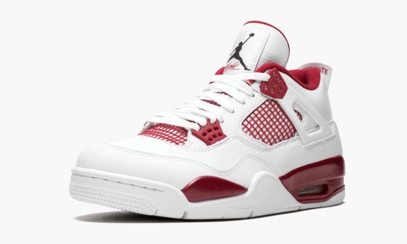 Nike Air Jordan 4 Retro 'Alternate' Schoenen Heren Wit Zwart Rood Nederland | 789453-NKQ