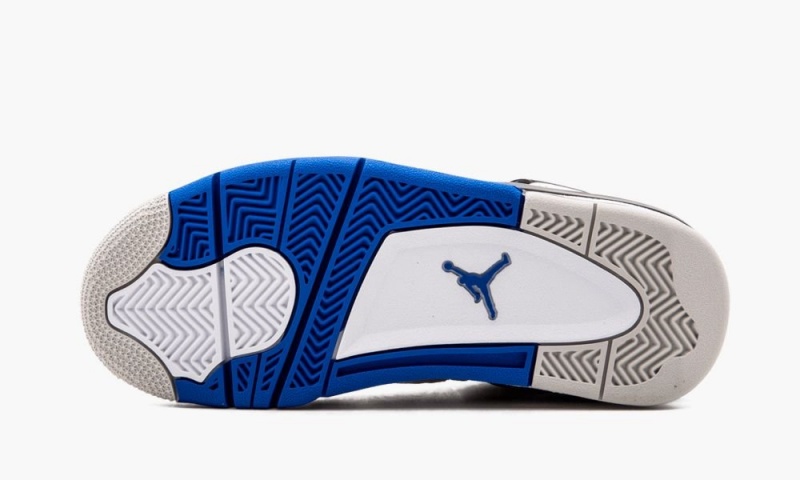 Nike Air Jordan 4 Retro BG 'Motorsport' Schoenen Kinderen Wit Koningsblauw Zwart Nederland | 715409-WYN