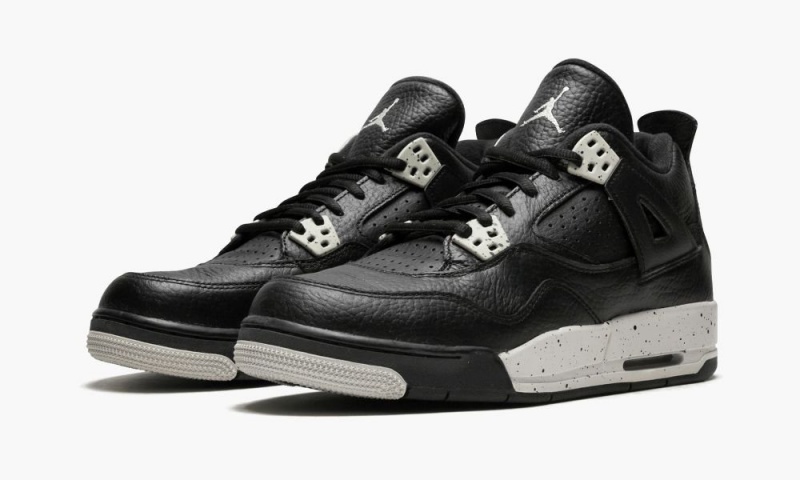 Nike Air Jordan 4 Retro BG 'Oreo' Schoenen Kinderen Zwart Grijs Zwart Nederland | 431570-SOP