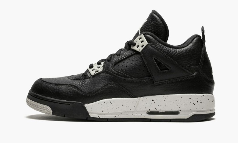 Nike Air Jordan 4 Retro BG \'Oreo\' Schoenen Kinderen Zwart Grijs Zwart Nederland | 431570-SOP