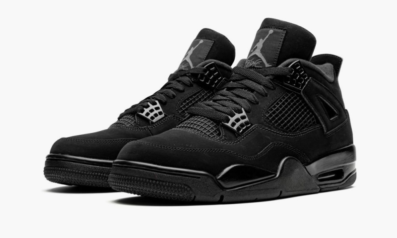 Nike Air Jordan 4 Retro 'Black Cat 2020' Schoenen Heren Zwart Zwart Diepgrijs Nederland | 786523-QZD
