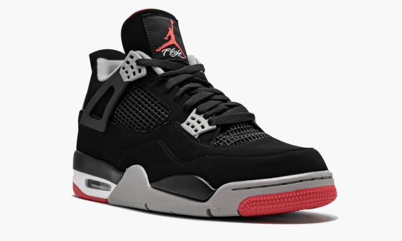Nike Air Jordan 4 Retro 'Bred 2019 Release' Schoenen Heren Zwart Grijs Wit Nederland | 304526-TZB