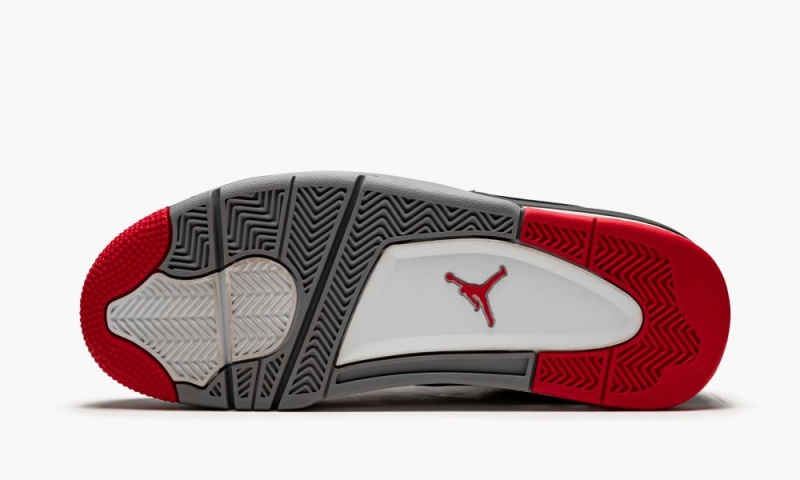 Nike Air Jordan 4 Retro 'Bred' Schoenen Heren Zwart Grijs Rood Nederland | 261439-NIP