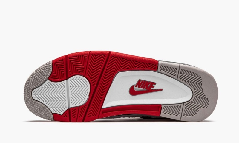 Nike Air Jordan 4 Retro 'Fire Red 2020' Schoenen Heren Wit Rood Zwart Grijs Nederland | 876192-UOC