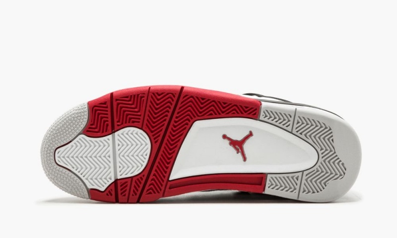 Nike Air Jordan 4 Retro 'Fire Red' Schoenen Heren Wit Rood Zwart Nederland | 160397-TWH