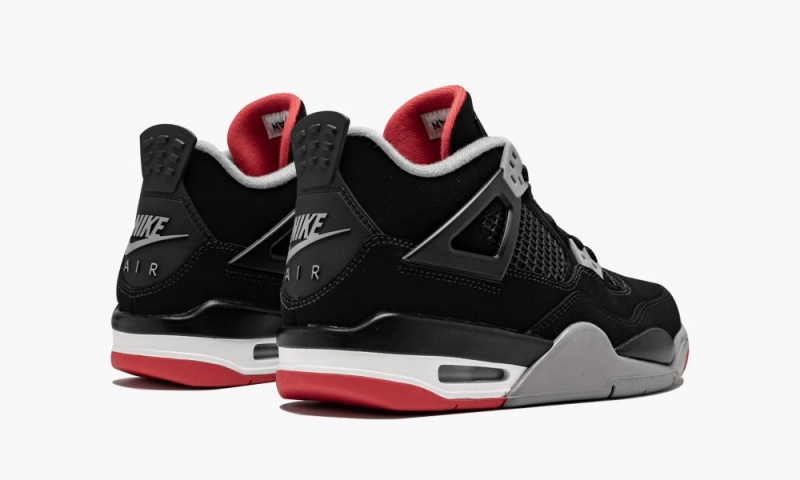 Nike Air Jordan 4 Retro (GS) 'Bred 2019' Schoenen Kinderen Zwart Rood Grijs Nederland | 426301-FJU