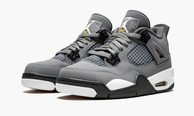 Nike Air Jordan 4 Retro GS 'COOL GREY' Schoenen Kinderen Grijs Donkergrijs Nederland | 186430-AFB