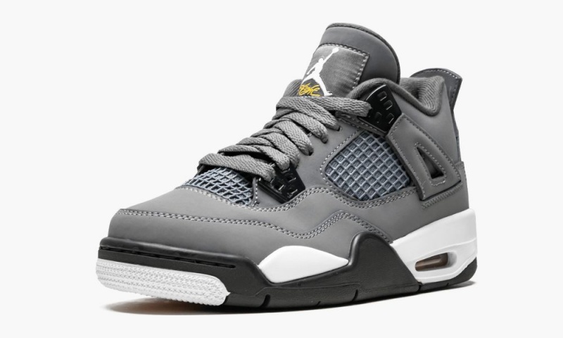 Nike Air Jordan 4 Retro GS 'COOL GREY' Schoenen Kinderen Grijs Donkergrijs Nederland | 186430-AFB