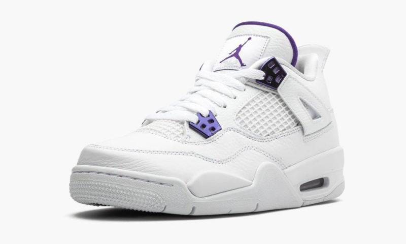 Nike Air Jordan 4 Retro GS 'Metallic Pack - Purple' Schoenen Kinderen Wit Paars Metal Nederland | 496310-GNI