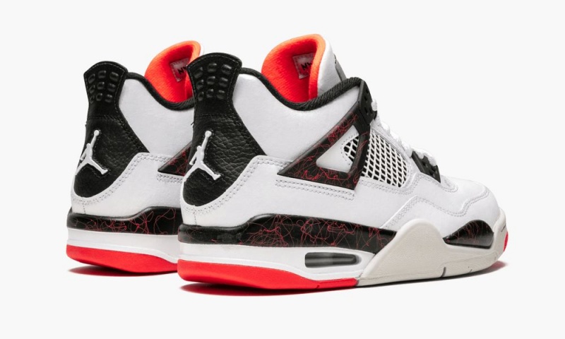 Nike Air Jordan 4 Retro (GS) 'Nostalgia' Schoenen Kinderen Wit Zwart Lichtrood Nederland | 670913-EQY