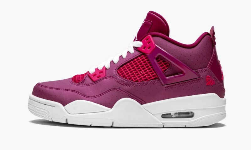 Nike Air Jordan 4 Retro (GS) \'Valentine’s Day - True Berry\' Schoenen Kinderen Roze Nederland | 843679-CFP