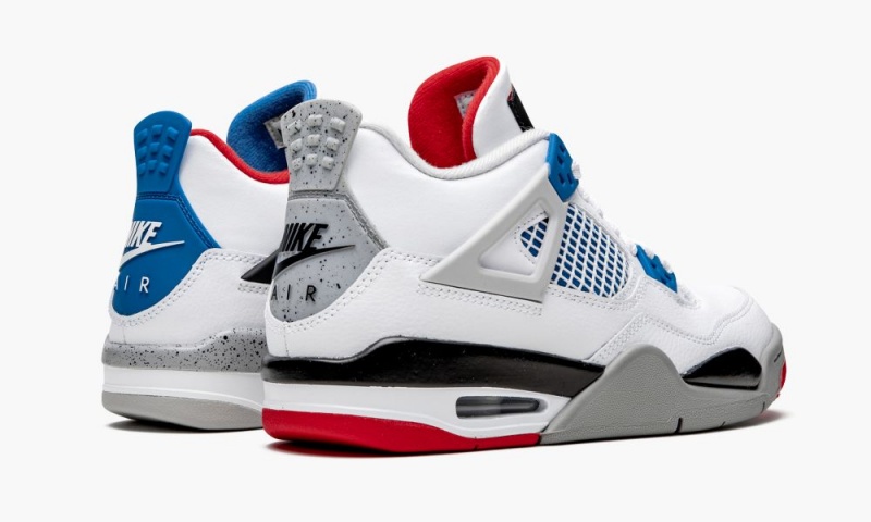 Nike Air Jordan 4 Retro GS 'What The' Schoenen Kinderen Wit Blauw Rood Nederland | 460873-XDB