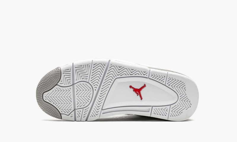 Nike Air Jordan 4 Retro GS 'White Oreo' Schoenen Kinderen Wit Grijs Zwart Rood Nederland | 437681-SRE