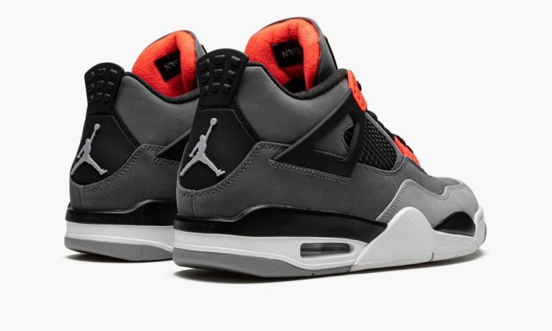 Nike Air Jordan 4 Retro 'Infrared' Schoenen Heren Donkergrijs Zwart Nederland | 857194-MZG