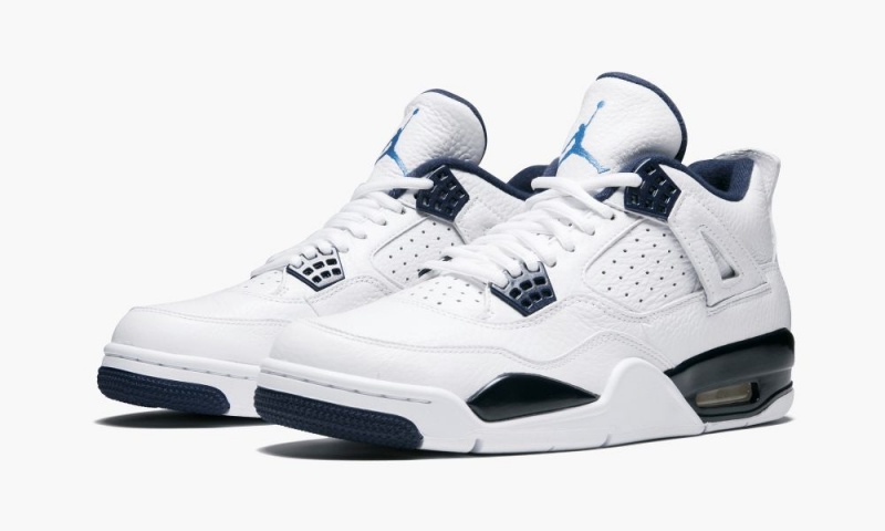 Nike Air Jordan 4 Retro LS 'Legend Blue' Schoenen Heren Wit Blauw Nederland | 490521-BNP