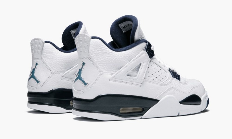 Nike Air Jordan 4 Retro LS 'Legend Blue' Schoenen Heren Wit Blauw Nederland | 490521-BNP