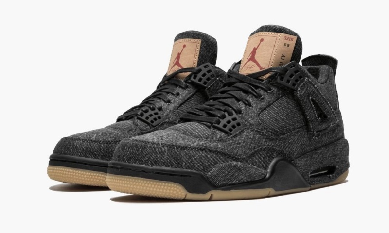 Nike Air Jordan 4 Retro Levis NRG 'Black Levis' Schoenen Heren Zwart Nederland | 312084-JYT