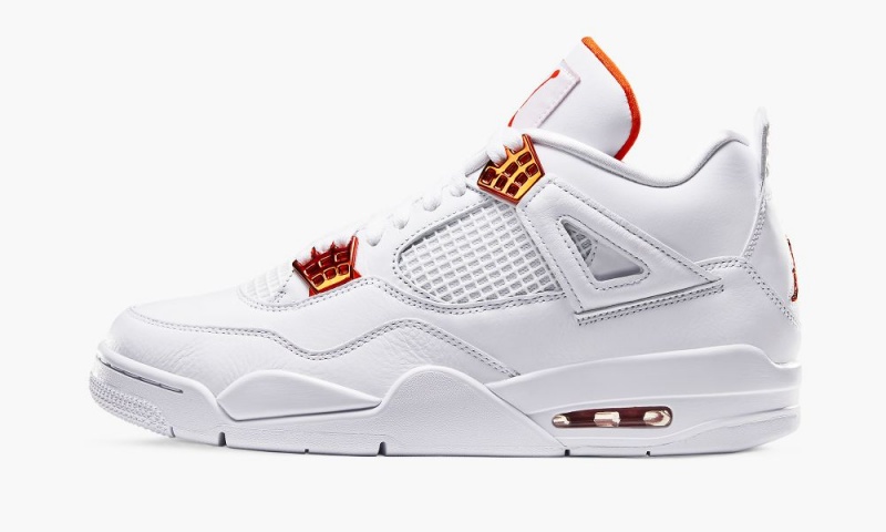 Nike Air Jordan 4 Retro 'Metallic Pack - Orange' Schoenen Heren Wit Oranje Metal Nederland | 290785-WVY