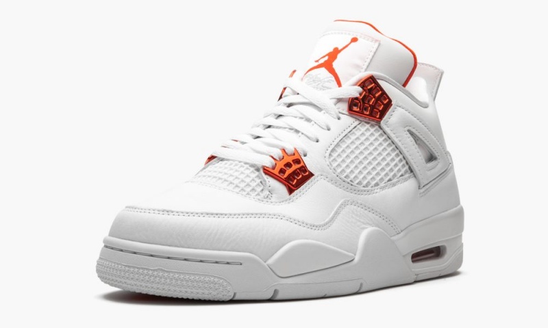 Nike Air Jordan 4 Retro 'Metallic Pack - Orange' Schoenen Heren Wit Oranje Metal Nederland | 290785-WVY